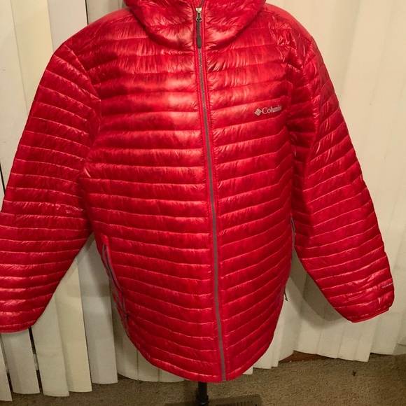 Columbia MEN COAT RED SIZE XL/TG